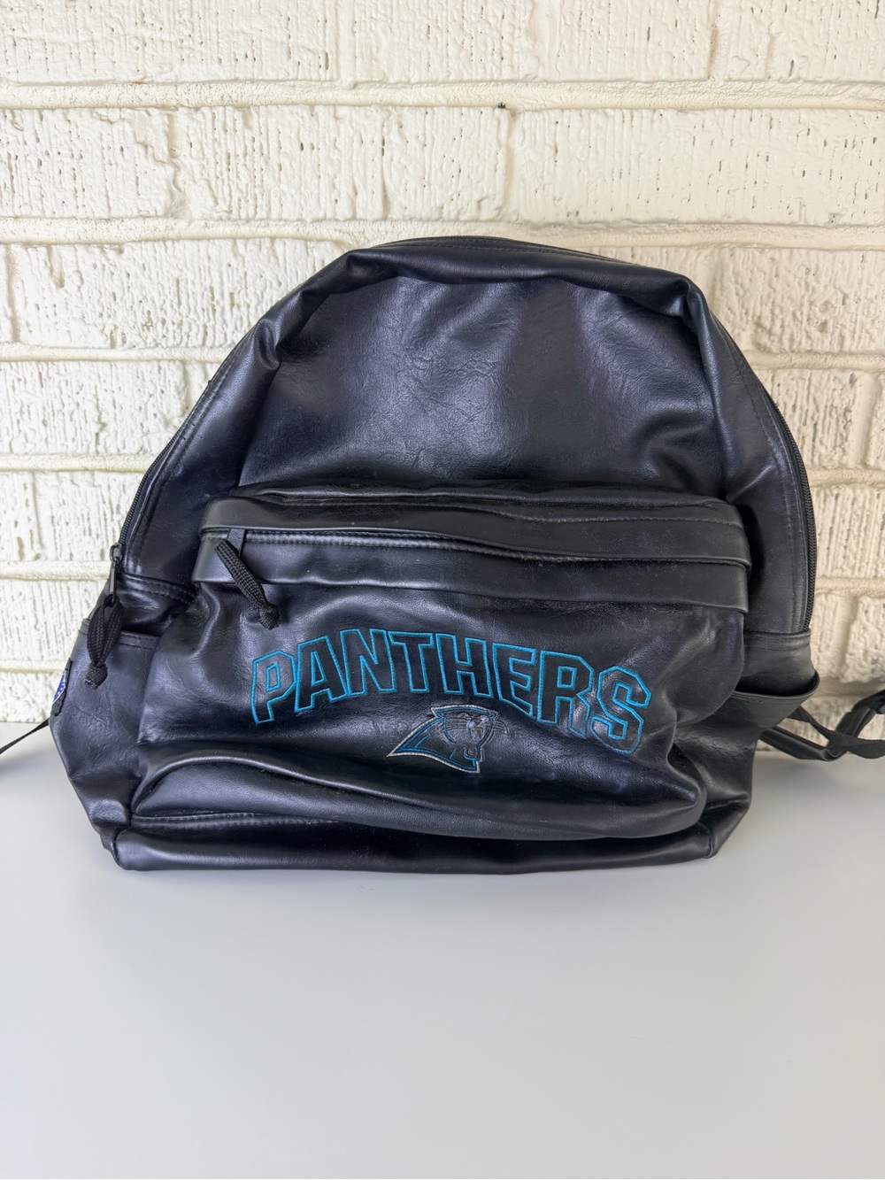 NFL Black Backpack with Teal Panthers Logo